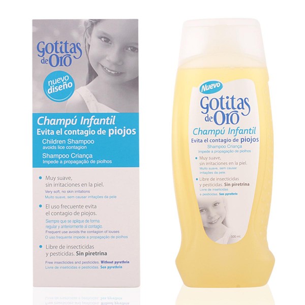 Instituto español gotitas de oro champu infantil anti-piojos 500ml