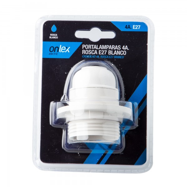 Bl.portalamparas onlex 4a.e-27 rosca bla