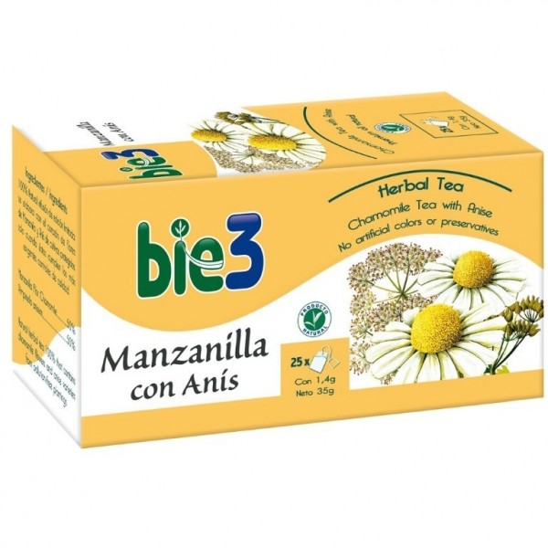 Bie 3 Manzanilla Anis 25 Bolsitas
