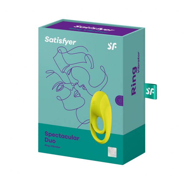 Satisfyer spectacular duo anillo vibrador amarillo
