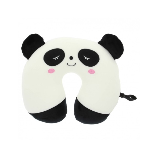 Cojín de Cuello Infantil de Viaje Tacto Ultrasuave Forma Panda