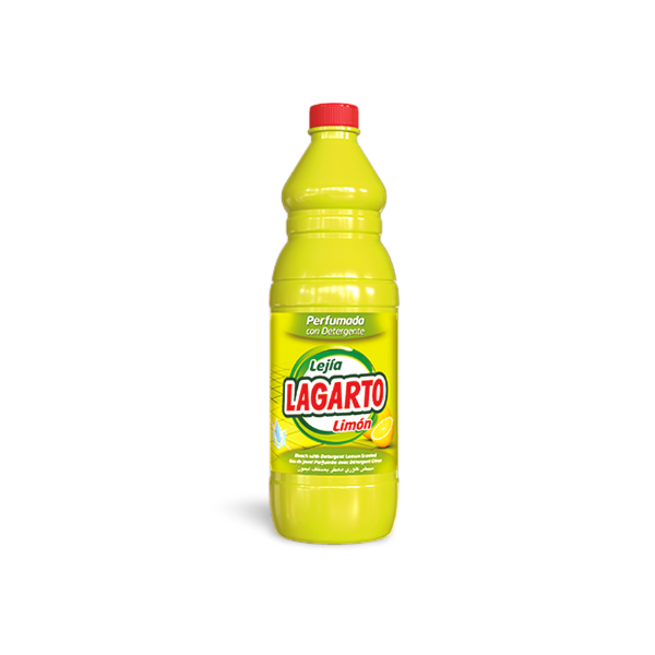Lagarto lejía con detergente Limon