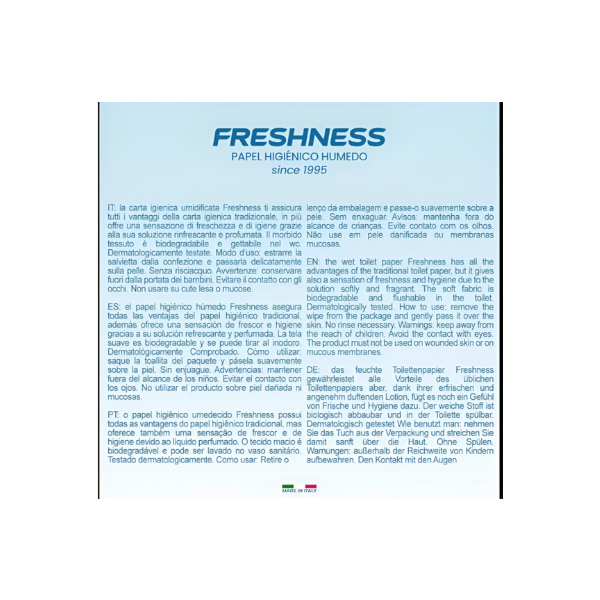 Freshness Toallitas WC  80 unidades