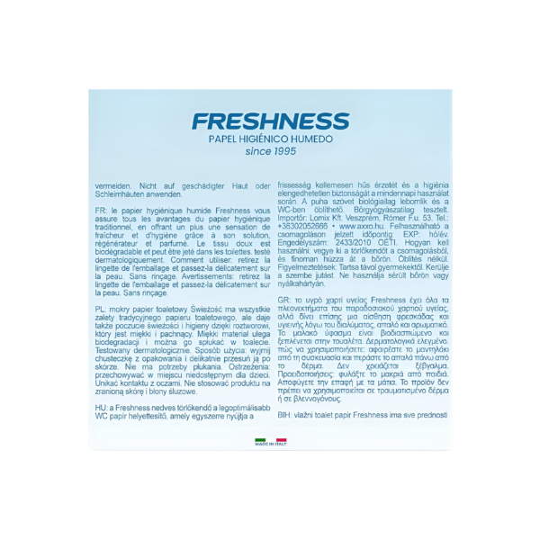 Freshness Toallitas WC  80 unidades