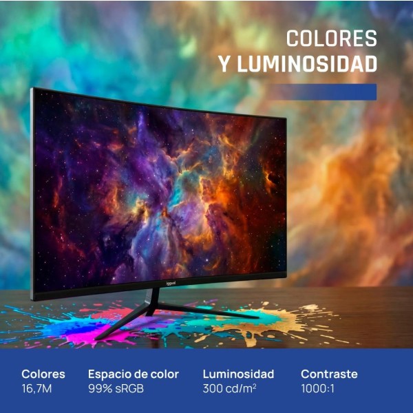 Iggual monitor 27" ips 1ms fhd 120hz vga hdmi mm