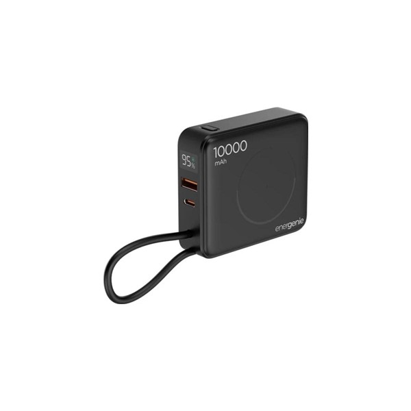 Gembird powerbank inalámbrico 10000 mah negro
