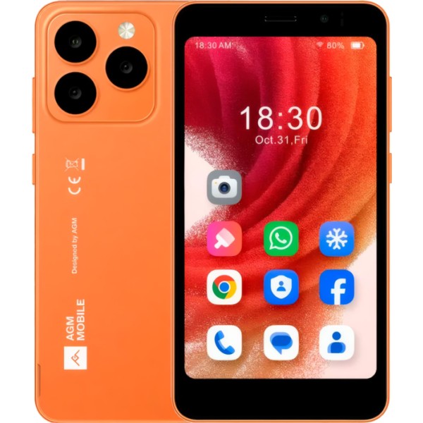 Agm note n2 orange / 3+32gb / 4.96" / smartphone de bolsillo