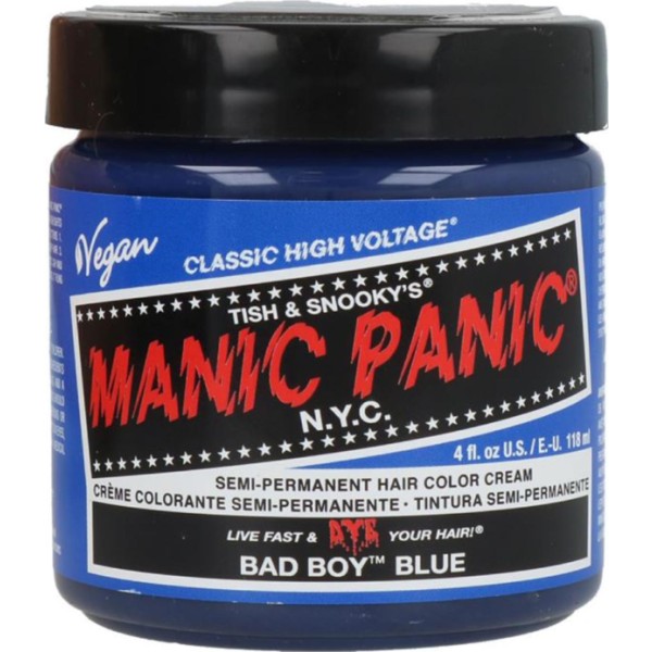 Manic panic bad boy blue crema semi-permanente color 118ml