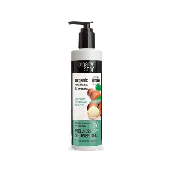 Organic Shop Gel De Ducha Nutritivo Macadamia De Kenia 280Ml