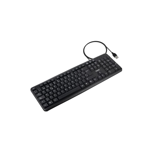 Tooq teclado usb estándar 104 teclas negro