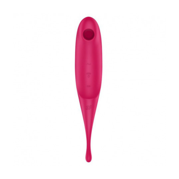 Satisfyer twirling pro vibrador air pulse hybrid rojo