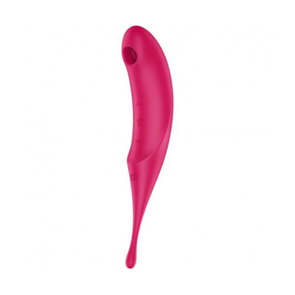 Satisfyer twirling pro vibrador air pulse hybrid rojo