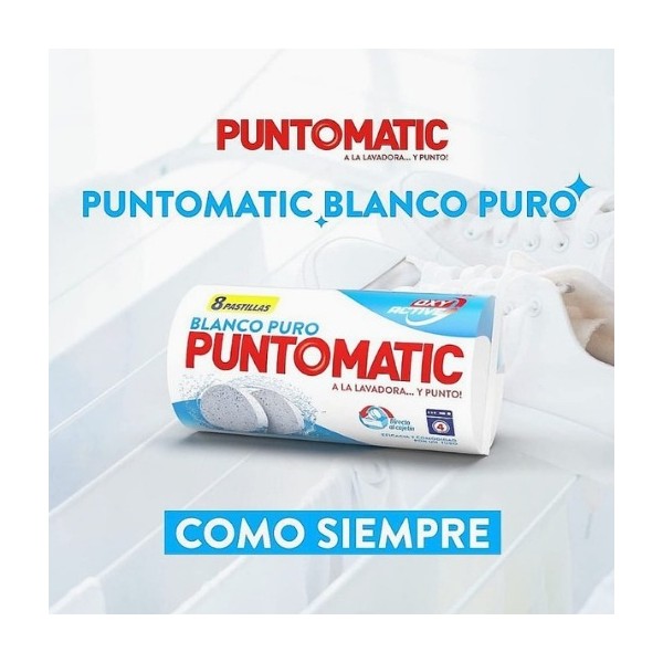 Puntomatic detergente Blanco Puro 8 pastillas