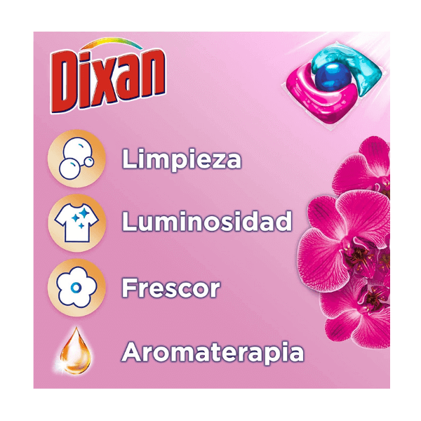 Dixan detergente Trio Caps Aromaterapia 12 cápsulas