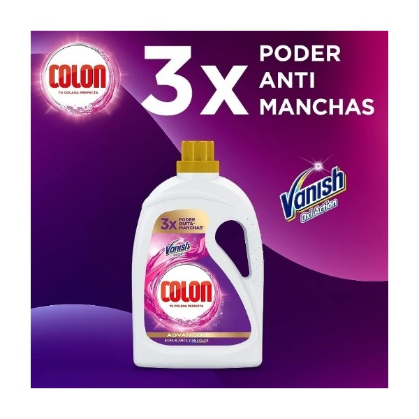 Colon detergente Vanish Manchas Difíciles 64 dosis